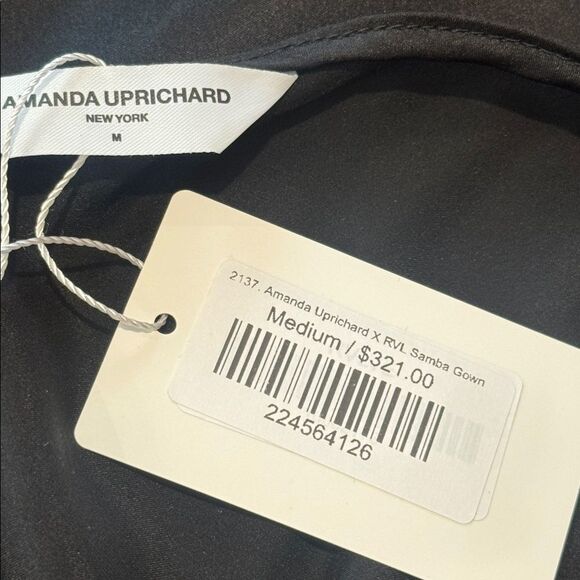 NWT Amanda Uprichard X REVOLVE Samba
Gown in Black Silk Medium - Picture 14 of 15